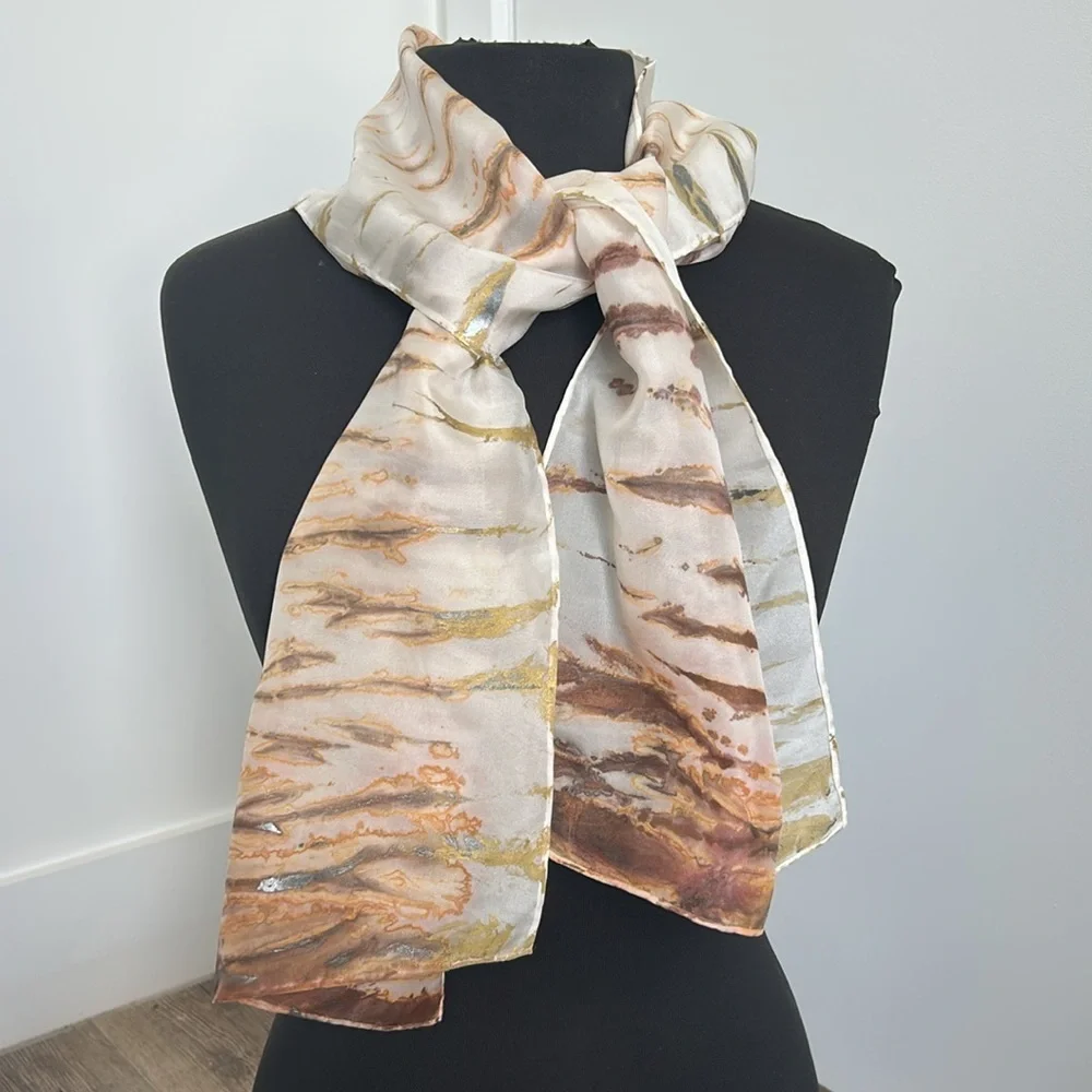 100% Silk Tie Dye Scarf